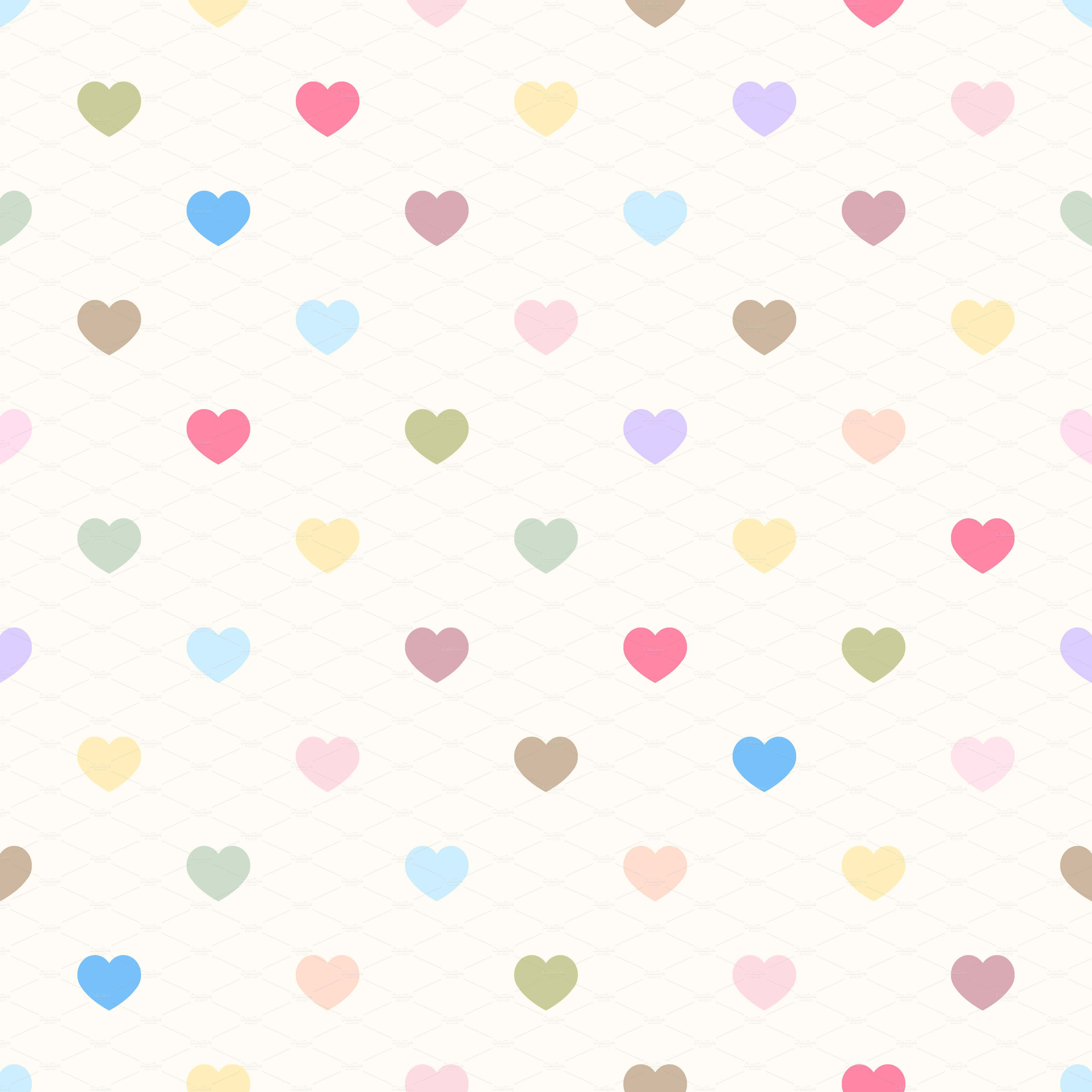 Yndig baggrund fyldt med hjerter Wallpapers