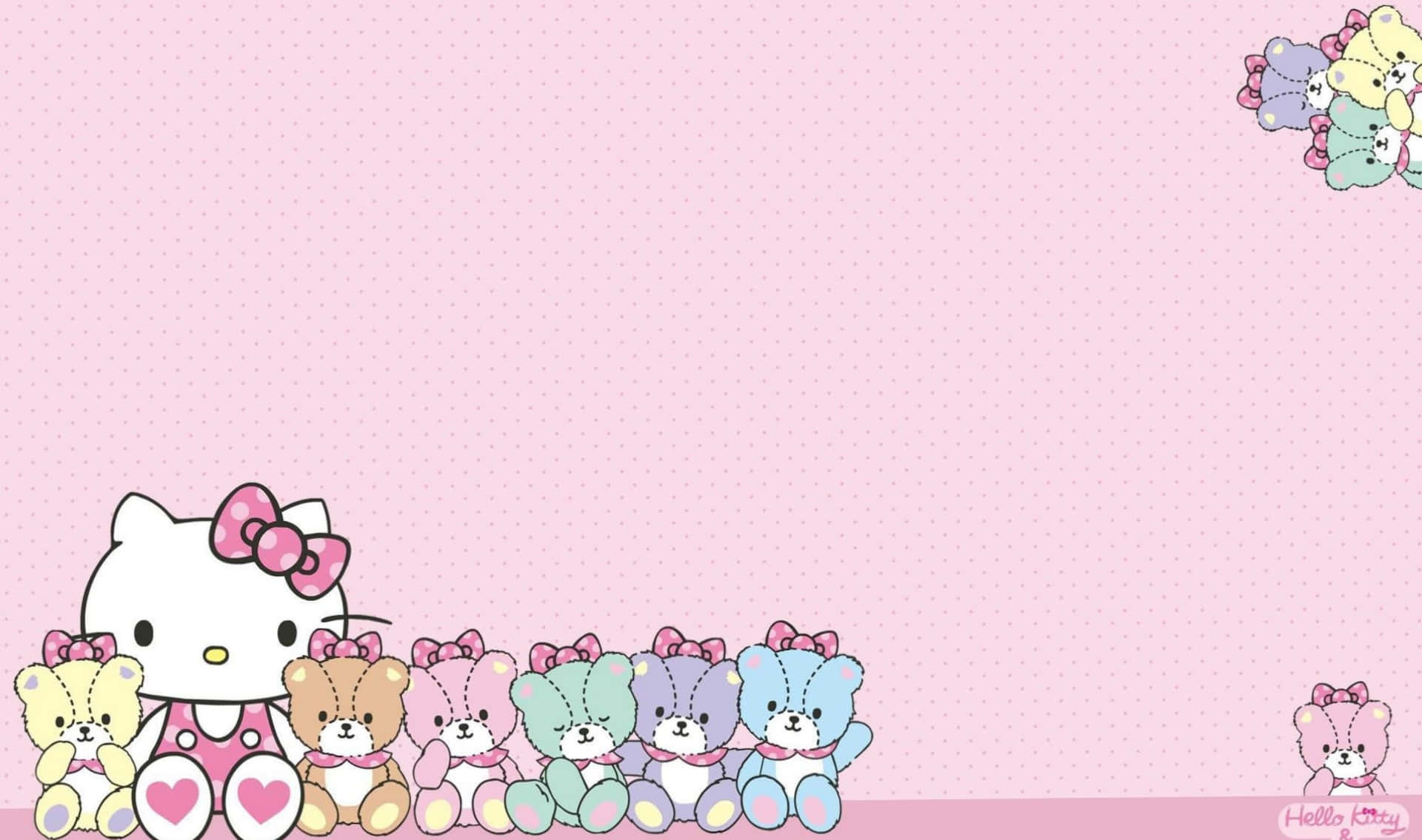 Yndig Hello Kitty Laptop Baggrund Wallpapers
