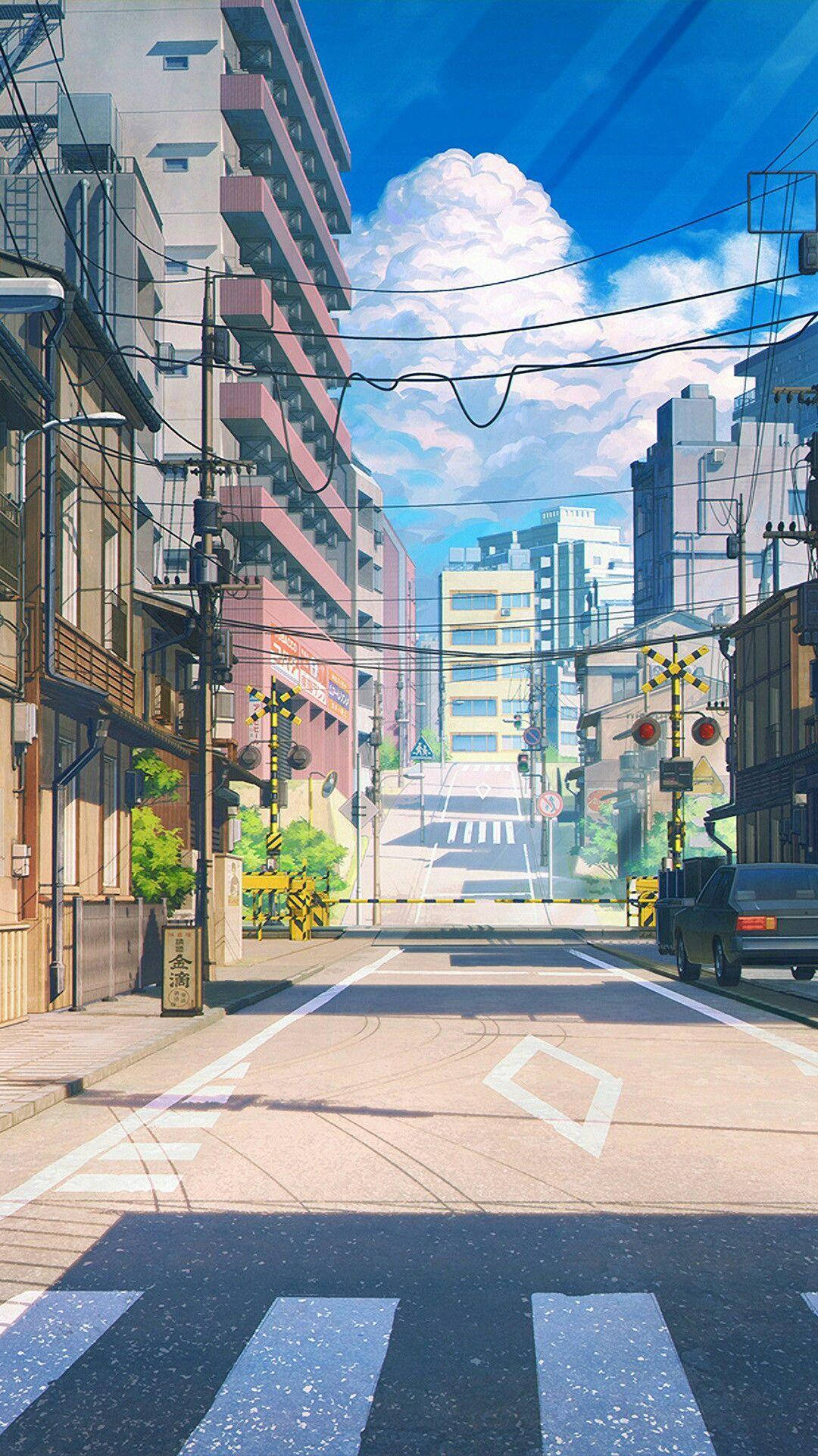 Yndig japansk animeby Wallpapers