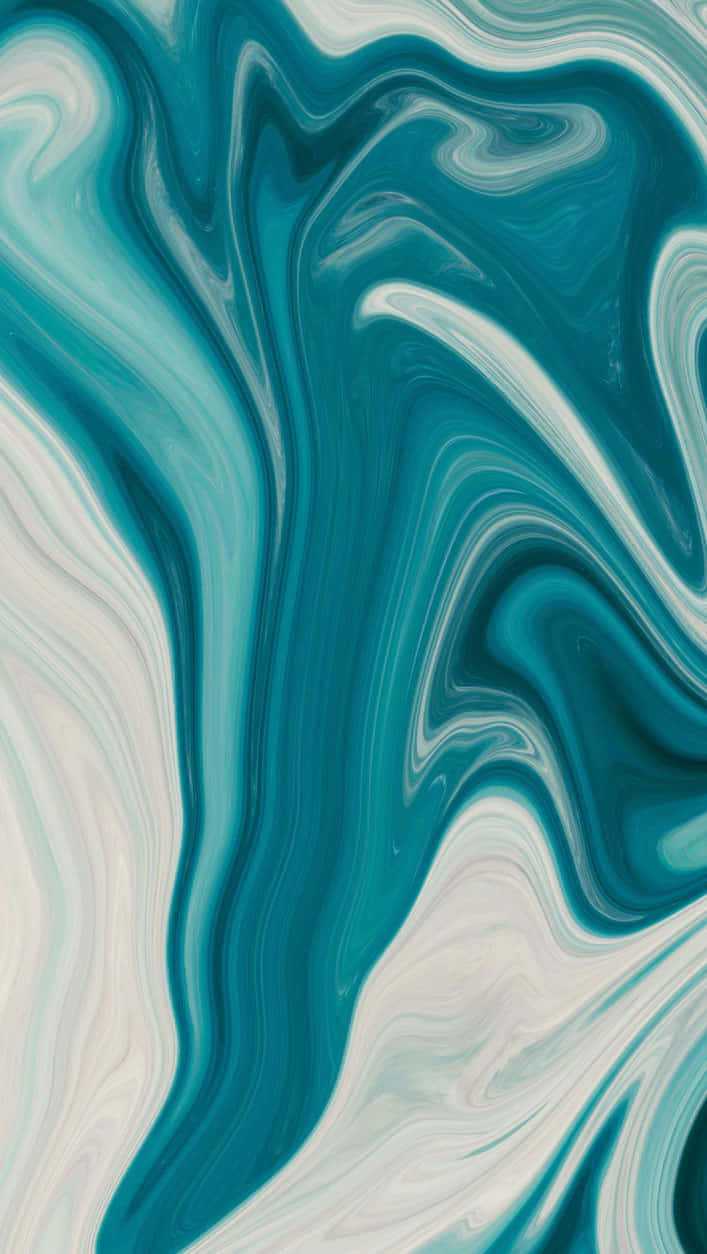 Yndig marmortekstur i tealfarve Wallpapers