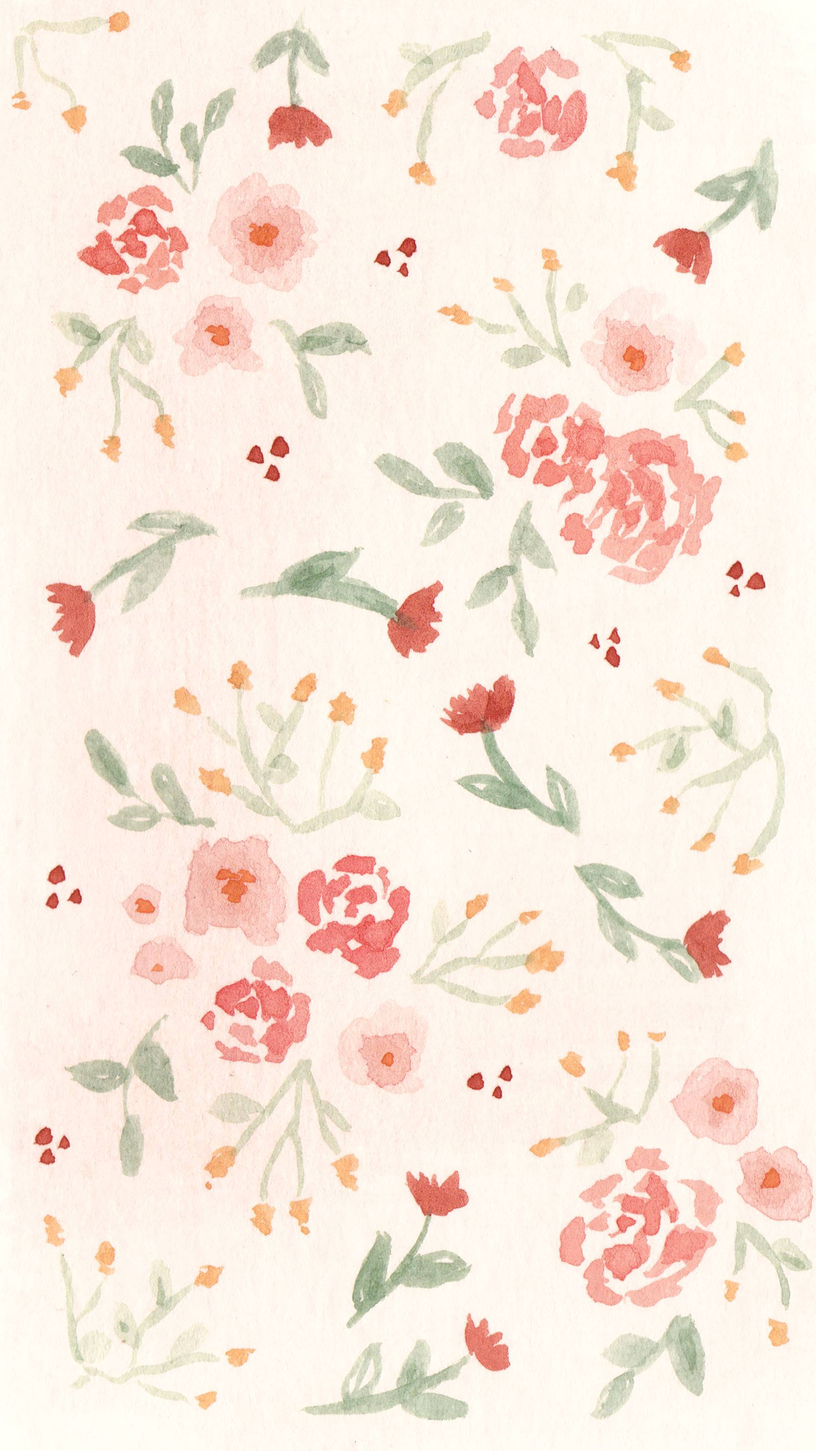 Yndige lyserøde blomster iPhone Wallpapers