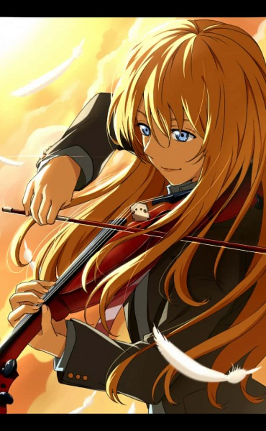Your Lie In April iPhone Kaori violin anime billeder Wallpapers