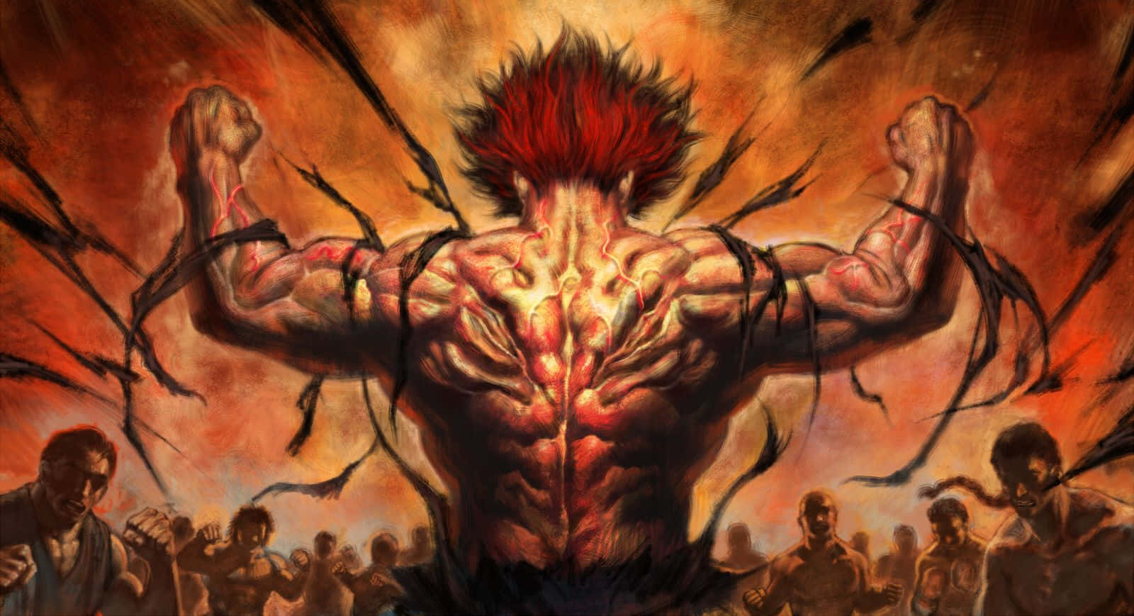 Yujiro Hanma Anime Skrivebord Wallpapers