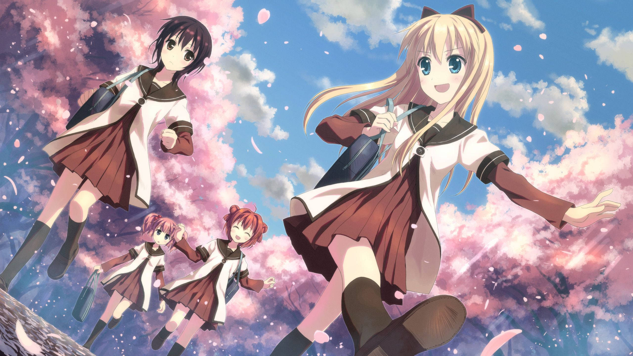 Yuru Yuri Anime Lesbisk Wallpapers
