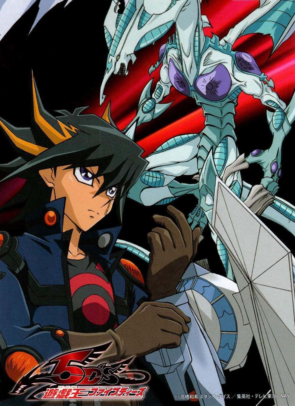 Yusei Fudo slår en selvsikker positur Wallpapers