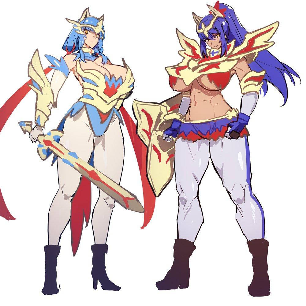 Zacian og Zamazenta som kvinder Wallpapers