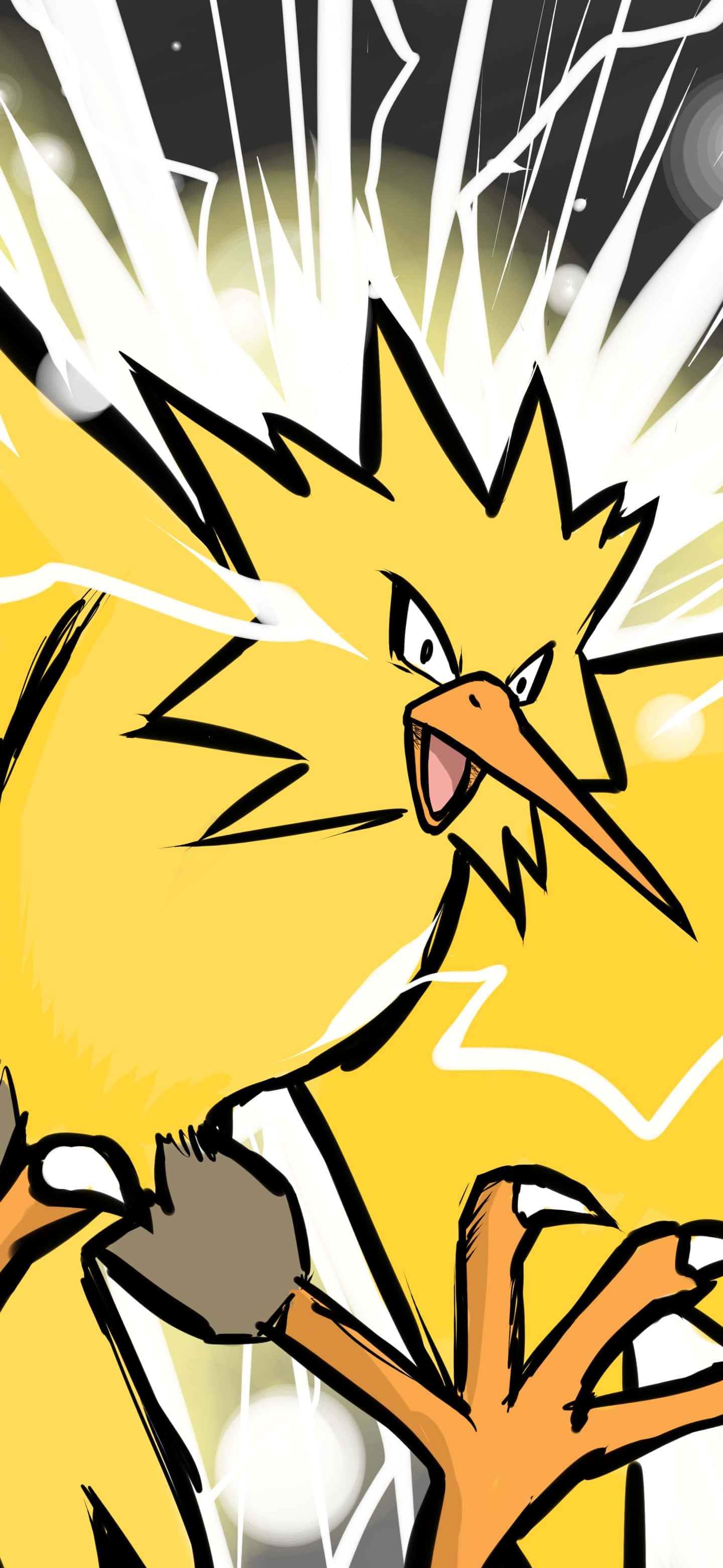 Zapdos farvelagt manga-panel Wallpapers