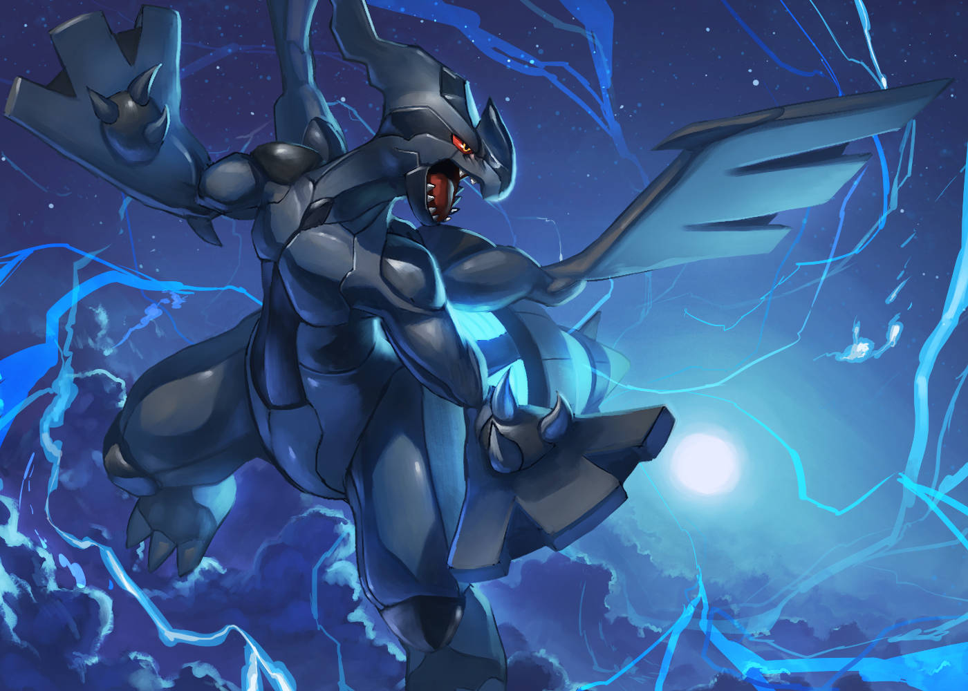 Zekrom oplader med lyn Wallpapers