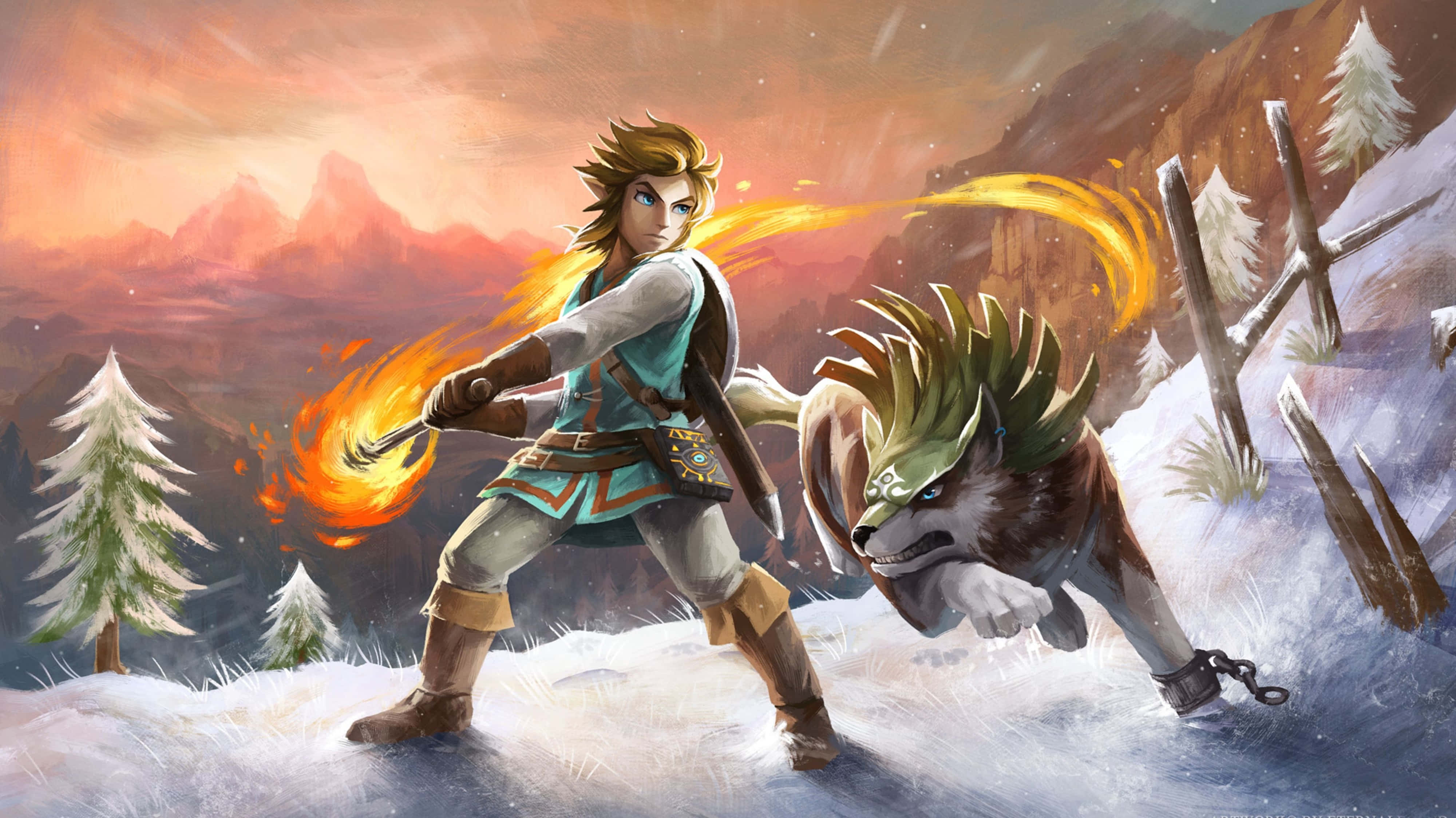 Zelda Breath Of The Wild 4K Dyr Tæmning Wallpapers