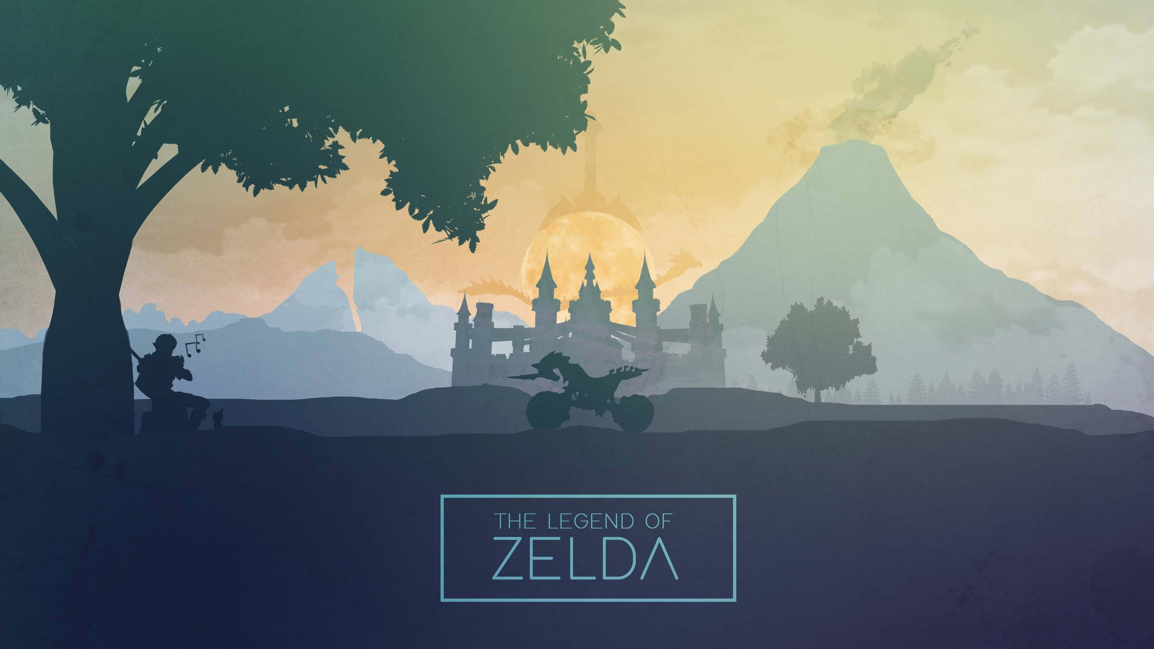Zelda Breath Of The Wild 4K lagdelt kunst Wallpapers