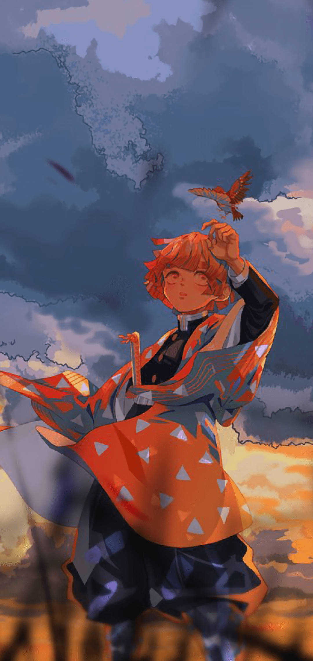 Zenitsu PFP Mørke Skyer Wallpapers