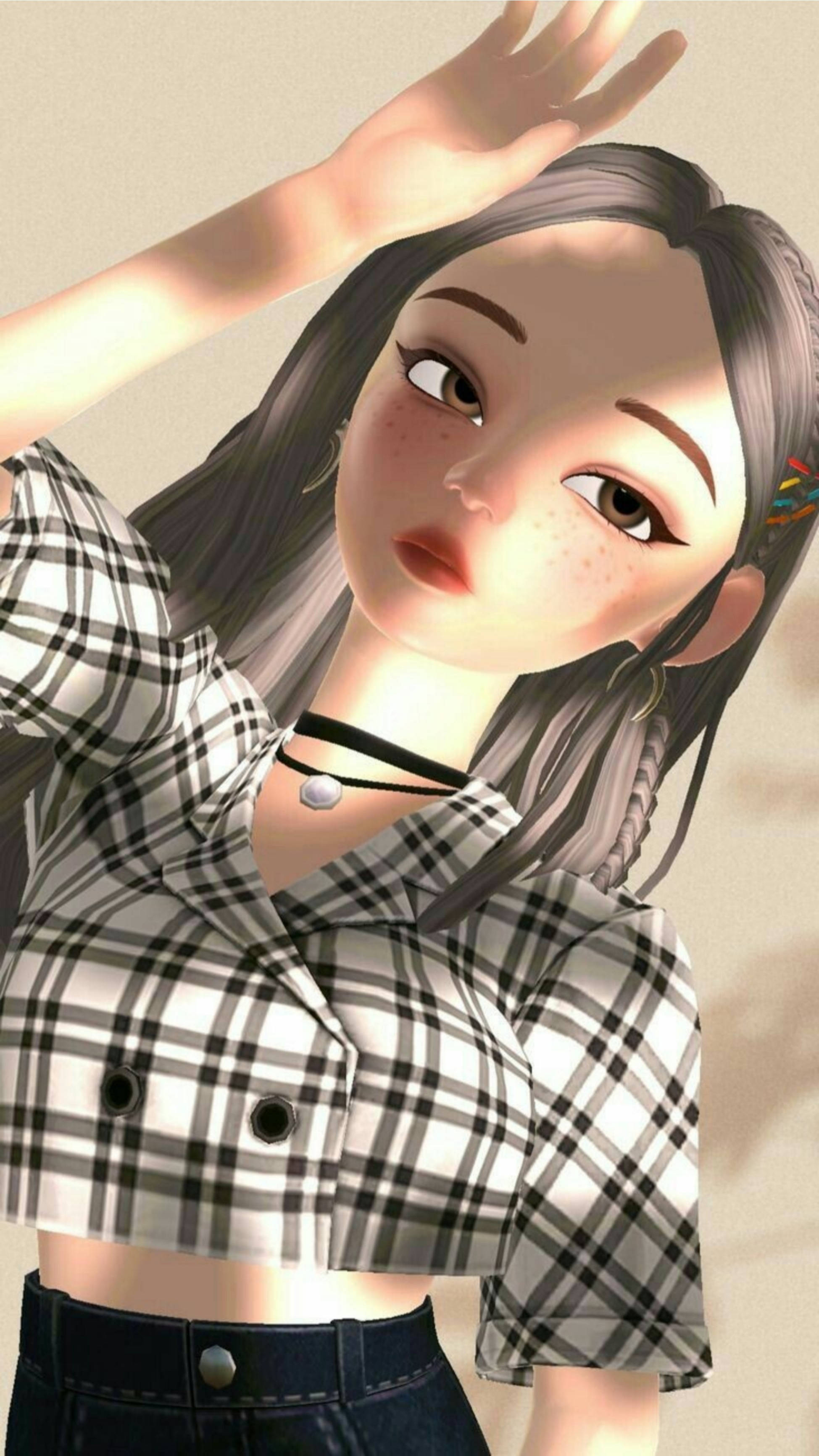 Zepeto æstetisk silhuetpige Wallpapers