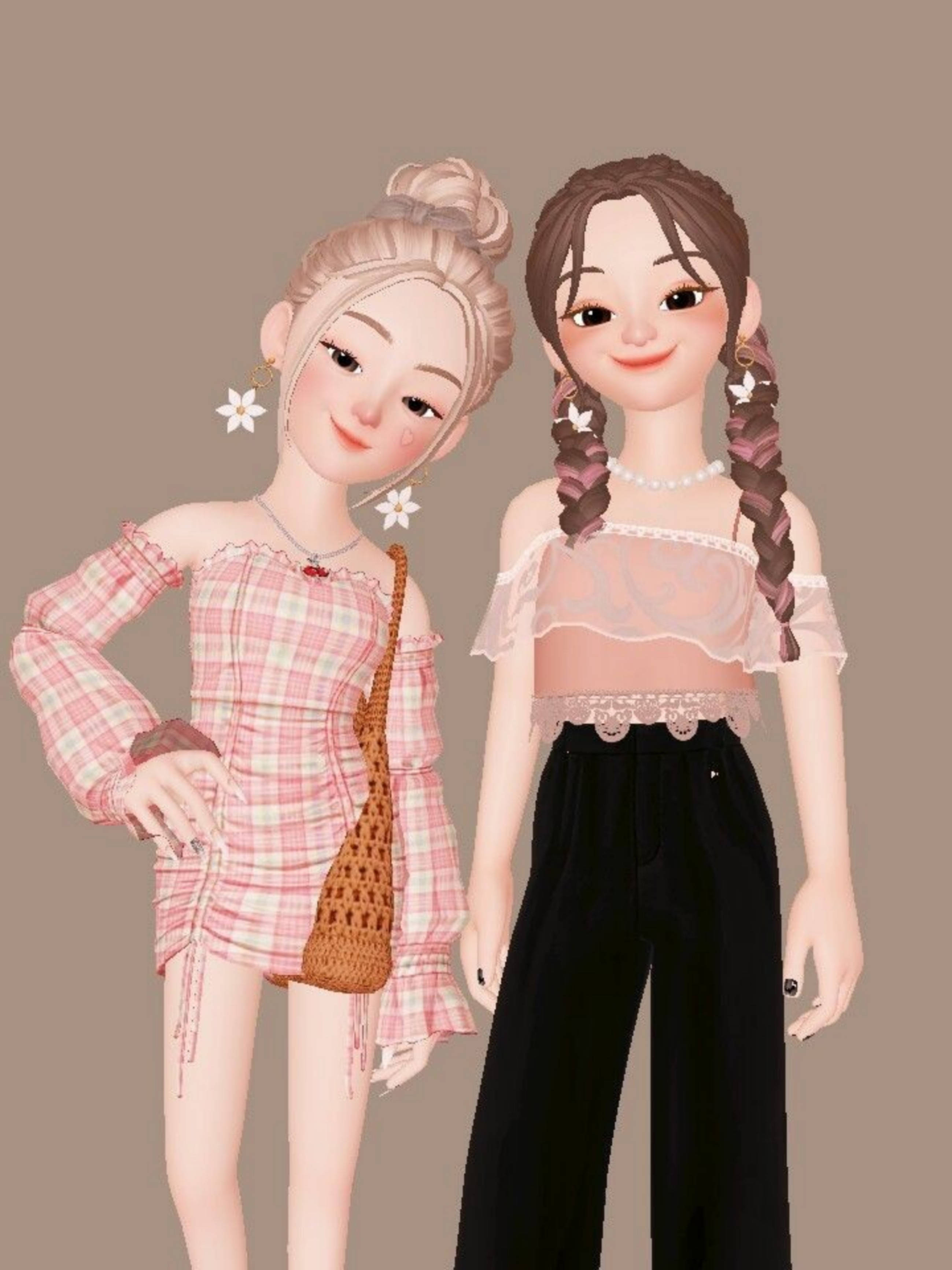 Zepeto Mode Tegneseriepiger Wallpapers