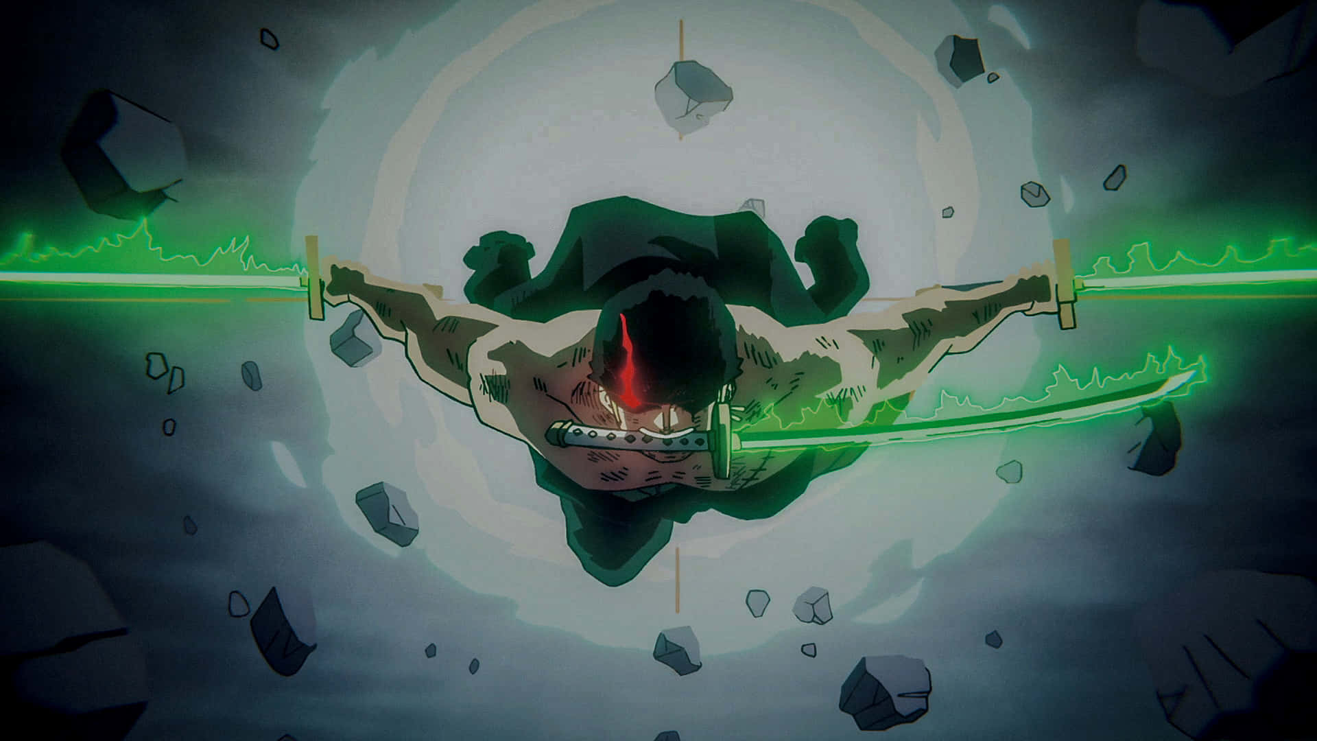 Zoro,One Piece,Wano,Haki,Anime,Grøn,Konge