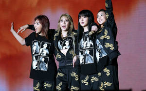 2NE1 verdensturné tapet — 16:10 Wallpapers