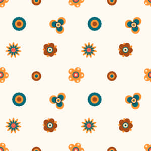 70'er blomstret — Minimalistisk æstetik Wallpapers