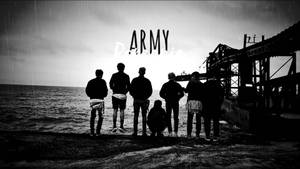 Æstetisk BTS Sort og Hvid — Æstetisk bts Wallpapers