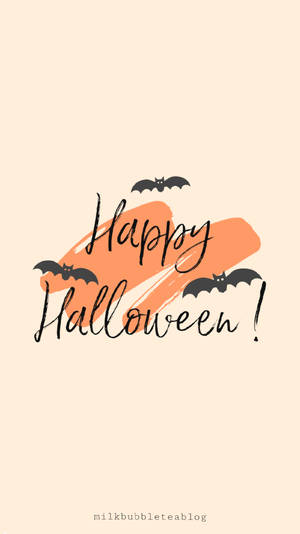 Æstetisk Happy Halloween iPhone-baggrund — Halloween iPhone Wallpapers