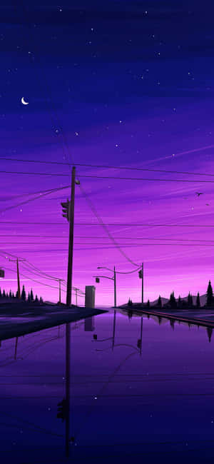 Æstetisk Lilla Billeder — Galaxy A Wallpapers