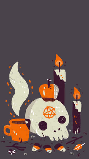 Æstetisk sød Halloween uhyggelig ritual — Sød Halloween Wallpapers