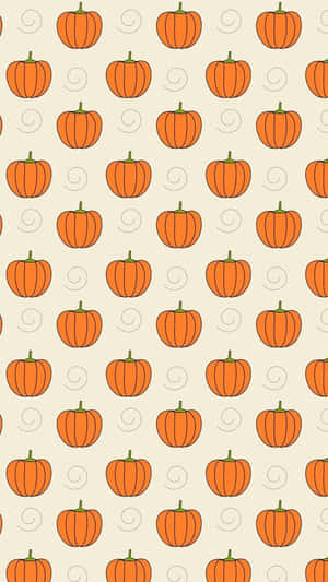 Æstetisk sødt Halloween-græskarmønster — Sød Halloween Wallpapers