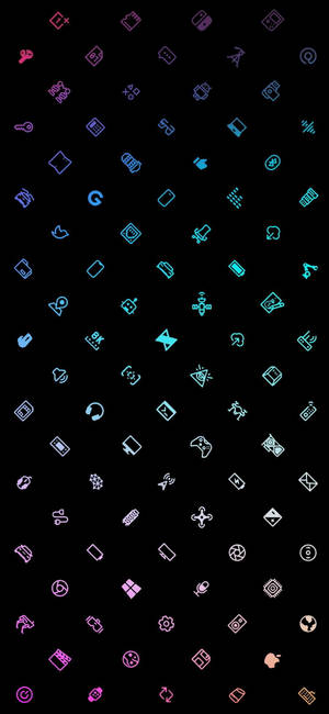 Æstetiske ikoner gaming-logo HD — iPhone 16e Wallpapers
