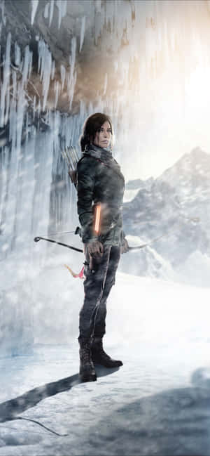 Iphone Xs Max Rise Of The Tomb Raider Baggrund — iPhone 16 Pro Wallpapers