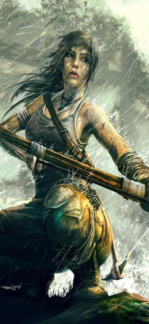 iPhone Xs Max Rise Of The Tomb Raider Baggrund — Galaxy A56 Wallpapers