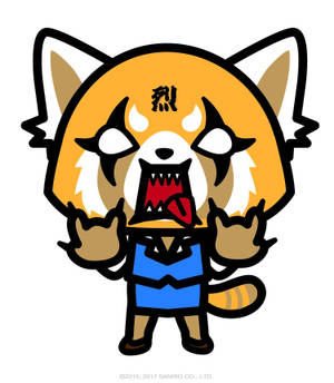 Aggretsuko Hardcore Fanart Tapet — Galaxy Z Fold 6 Wallpapers