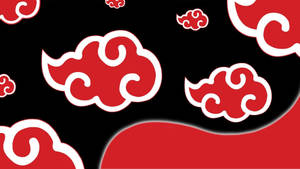 Akatsuki-logo med stiliserede røde skyer — Anime skrivebord Wallpapers