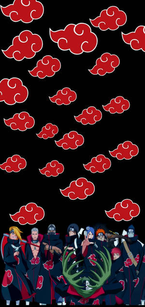Akatsuki-logo Shinobi-klanen — Naruto iPhone GIF Wallpapers