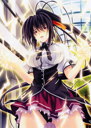 Highschool DxD Akeno Thunder tapet. — Oppo Pad 4 Pro Wallpapers