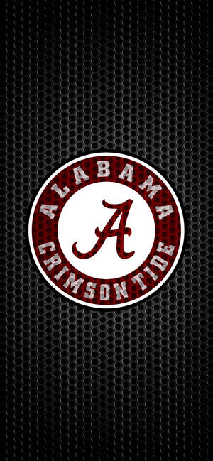 Alabama Crimson Tide sort metal kunst wallpaper — iPhone 14 Wallpapers