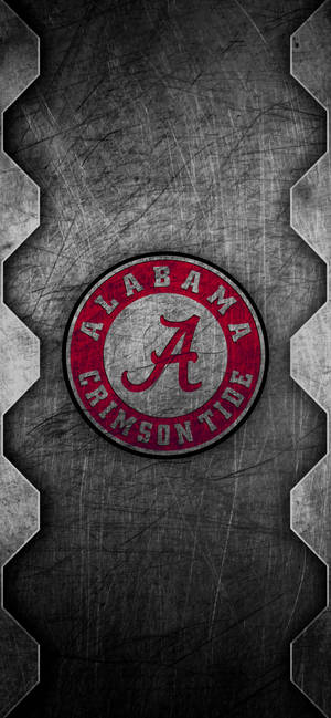 Alabama Crimson Tide ridset metal kunst wallpaper — iPhone 13 Mini Wallpapers