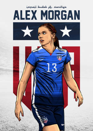 Alex Morgan Digital Kunst tapet — OnePlus Pad Go 2 Wallpapers