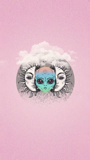 Alien Sol Trippy Æstetik