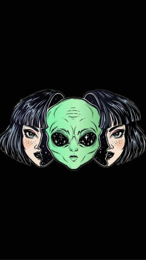 Alienpige Trippy Æstetik