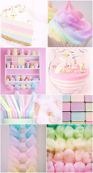 Pastelregnbue baggrund — Pastel regnbue Wallpapers