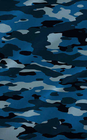 Almindelig blå camo design — Xiaomi Pad Mini Wallpapers