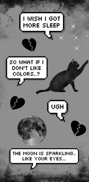 Alt æstetisk kat og talebobler — Alternativ æstetik Wallpapers