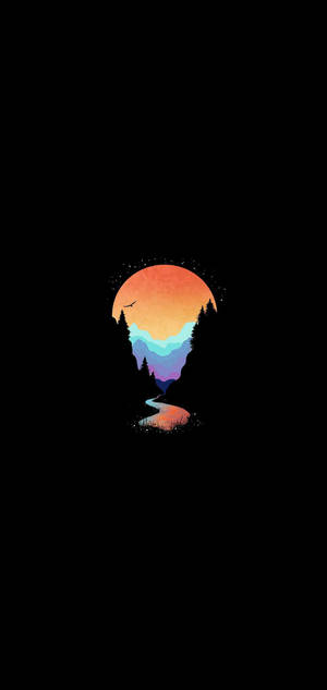 Amoled bjergstrømme — Samsung S23 Ultra Wallpapers