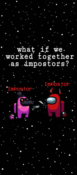 Among Us Impostor Samarbejde — Pixel 11 Wallpapers