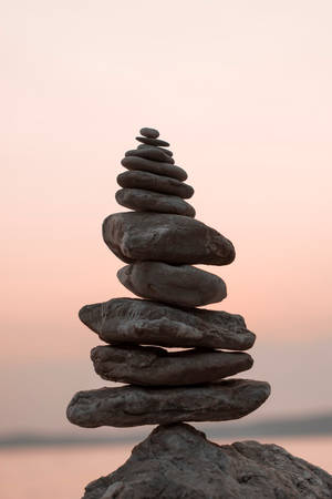 Åndelig æstetik mindfulness sten — Åndelig æstetik Wallpapers