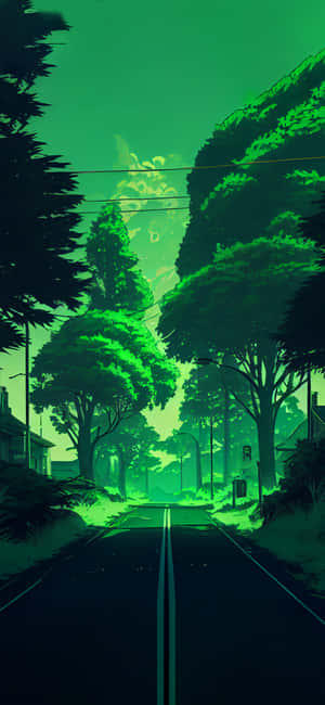 Anime æstetisk baggrund — Xperia 10 Wallpapers