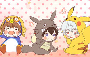Anime børn Pikachu onesie vægbaggrund — Anime børn Wallpapers