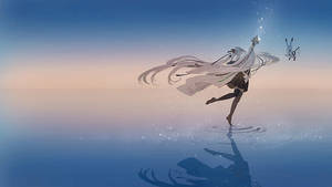 Anime dans roligt hav tapet — Anime dans Wallpapers