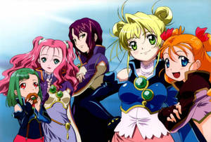 Anime lesbiske Simoun-karakterer tapet — Anime lesbisk Wallpapers
