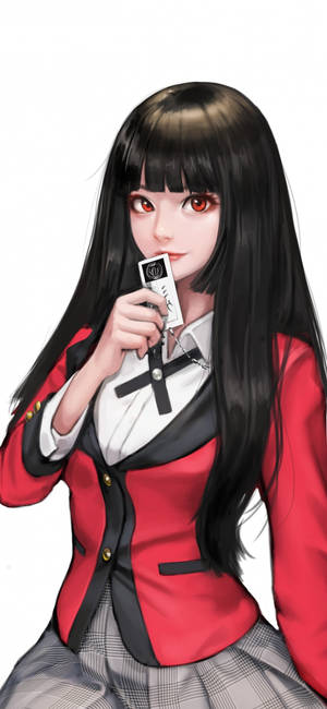 Animepige Yumeko Jabami tapet — iPhone 11 Pro Wallpapers