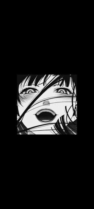 anime sort og hvid — ZTE Axon 60 Lite Wallpapers