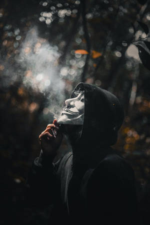 Anonym dreng røg — Mørk Wallpapers